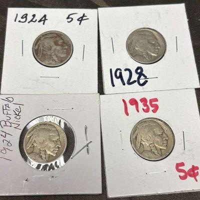 Buffalo nickels 1920s 1930s