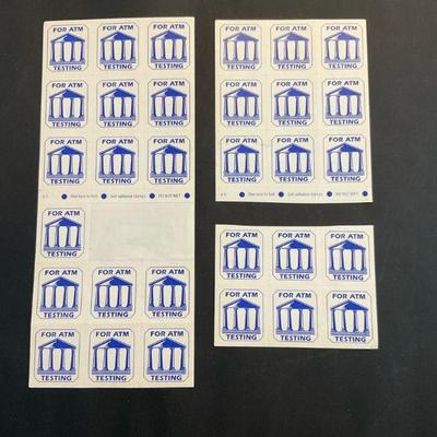 Atm testing stamps lot 1