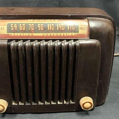 Ct107v vintage 1940s bendix aviation corporation tube radio