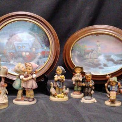 Ct144 hummel collection thomas kinkade plates