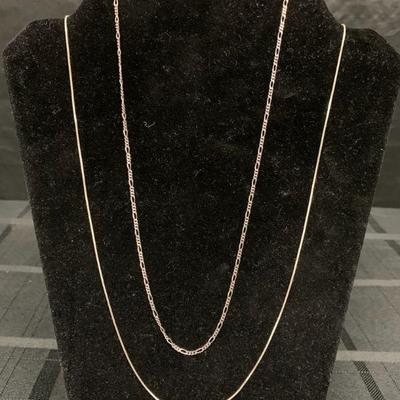 Ct151v two silver chains