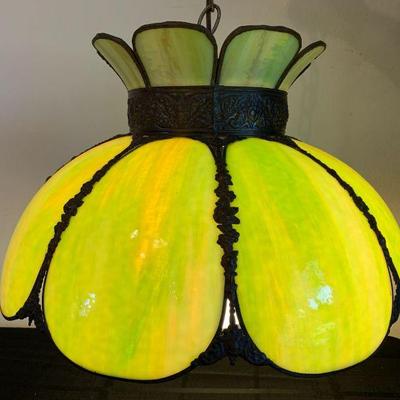 Ct116r vintage apple green light fixture
