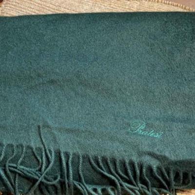 PRATESI Orange Cashmere Decorative Throw Blanket Made In Italy