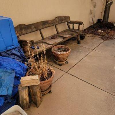 Wood bench $175