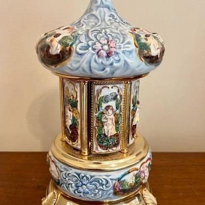 Reuge Lipstick Cigarette Carousel Music Box