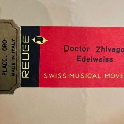 Reuge Lipstick Cigarette Carousel Music Box