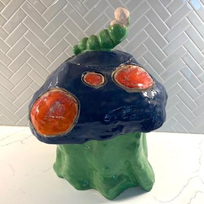Gloppy pottery mushroom