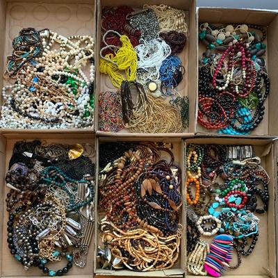 Lg. lot of costume jewelry in this sale