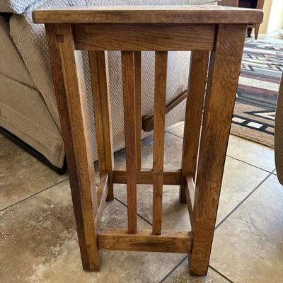 Wood end tables 
