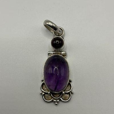 Amethyst Sterling Pendant