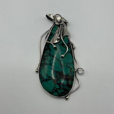 turquoise / Sterling pendant