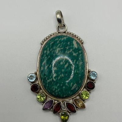 Amazonite / Sterling Pendant