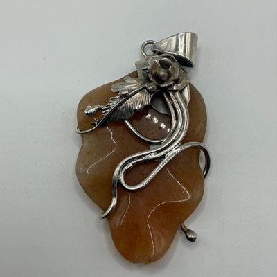 Aventurine / Sterling Pendant