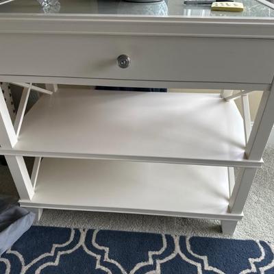 Pottery Barn Clara Lattice Nightstands - 2