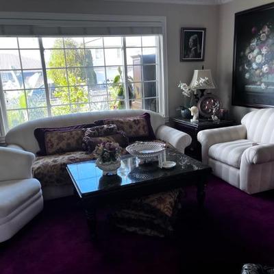 MARBLE TOP COFFEE TABLE