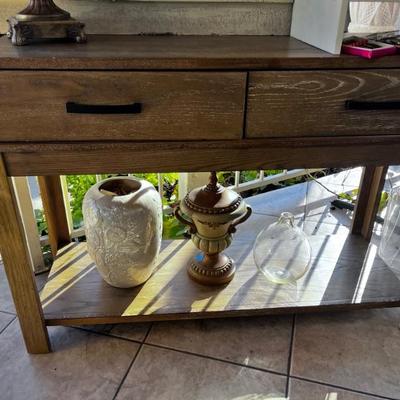 SIDE TABLE WITH STORAGE
