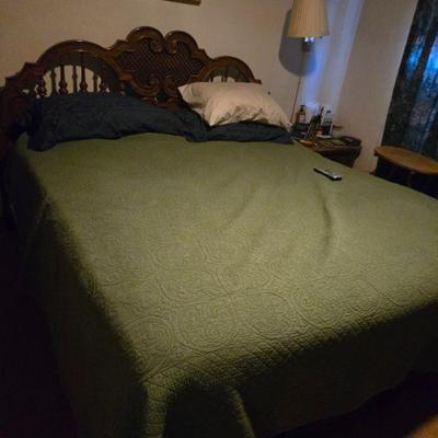 Queen size bed and head board