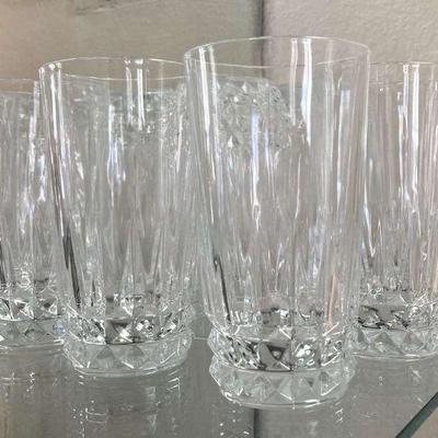 Ga118 11 french crystal water glasses