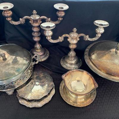 Ga129 silver plate entertaining items