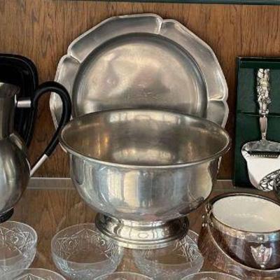 Ga108v vintage pewter set and more