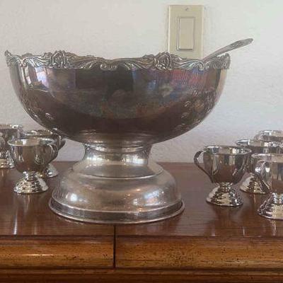 Ga156 japanese punchbowl ladle and cups