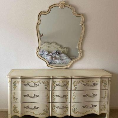 Ga200v drexel heritage nine drawer dresser and mirror