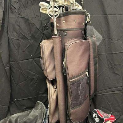 Ga142v golf bag loaded with top flight clubs and more