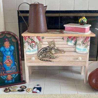Ga208 hindelooper painting hand painted cabinet and more