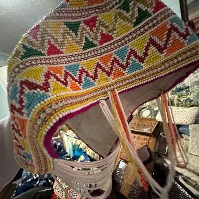Beaded hats - very intricate and lovely - like new