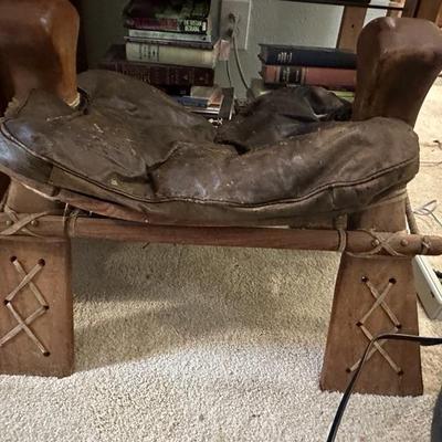Vintage Saddle Stool - Mid Century