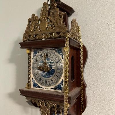 Vintage Dutch Zaanse Pendulum Wall Clock