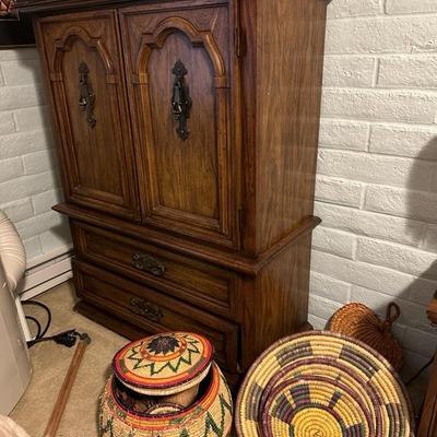 Mid Century Dresser - full of clothes