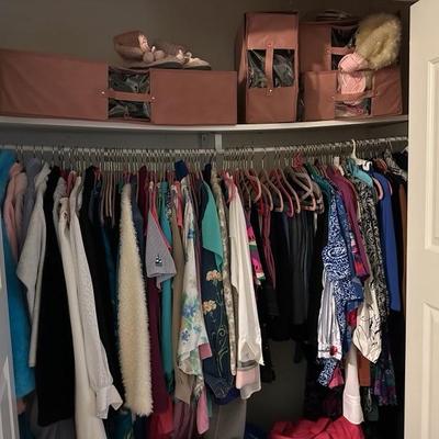 A lot of ladies clothes - a good deal high end and some just day wear