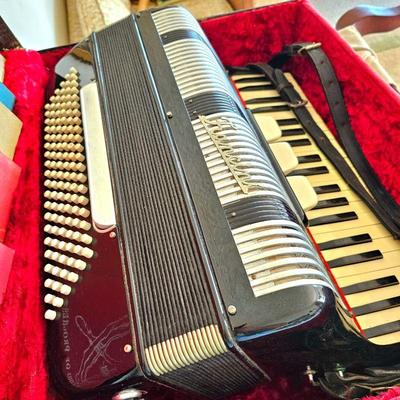 Vintage Francini Accordion & Case. (Italy)