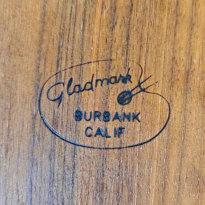 MCM set of 4 teak countertop cannister set by Gladmark, Burbank, CA (Excellent Condition)