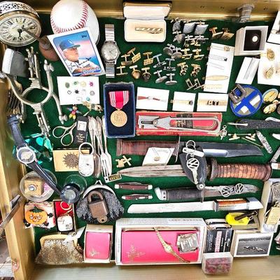 100's upon 100's vintage Women's & Men's jewelry, watches and MORE ! Pocketknives, military wares & MORE !