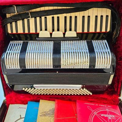 Vintage Francini Accordion & Case. (Italy)