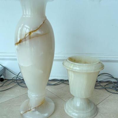 Alabaster urns