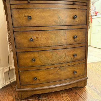 Bombay chest, solid walnut
