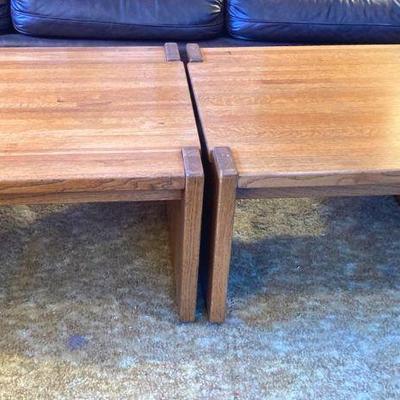 Mcm solid wood side tables