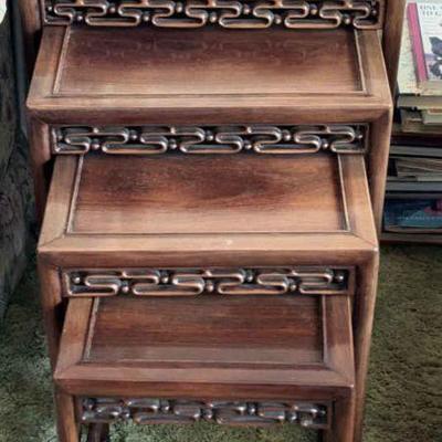 Chinese hardwood nesting tables