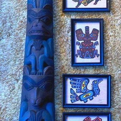 Thornwood totem pole