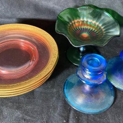 Iridescent glass