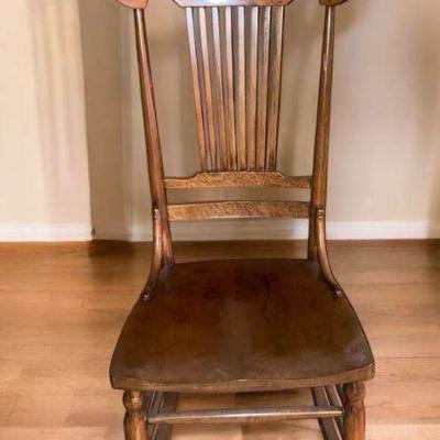 Slat back rocking chair