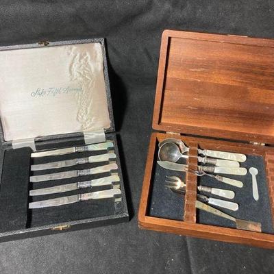 Mother of pearl handle knives