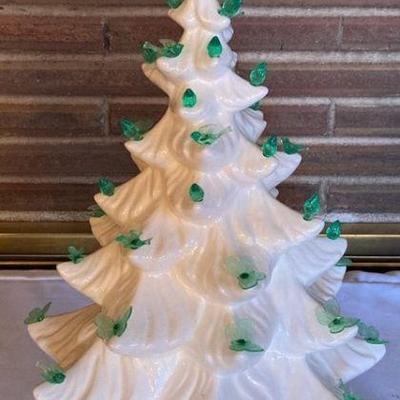 White ceramic christmas tree