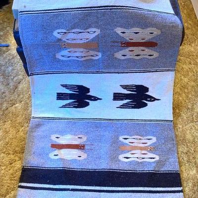 Woven wool rug