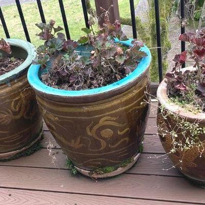 Chinese dragon pots