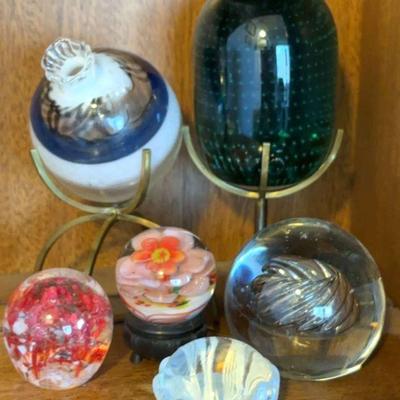 Glass paperweights
