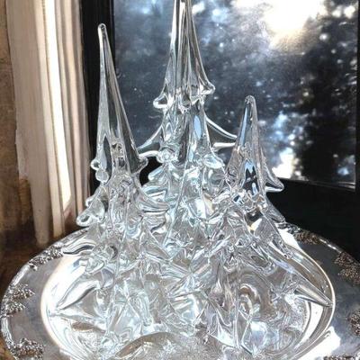 Glass tree trio